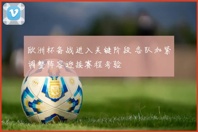欧洲杯备战进入关键阶段 各队加紧调整阵容迎接赛程考验